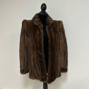 Emilio Gucci Vintage Brown Mink Jacket
